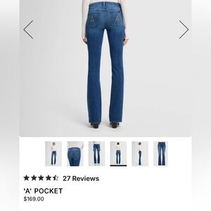 7 For All Mankind Blue Boot Cut Jeans